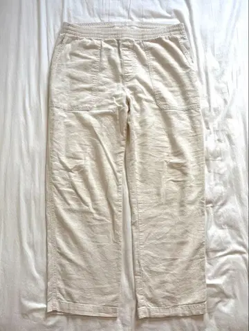 바나나리퍼블릭 새상품급 린넨 베이커 이지 팬츠 L 내추럴