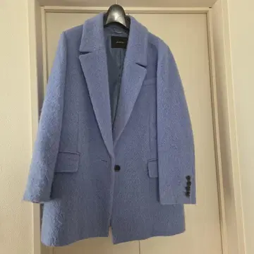 allureville 라이트 블루 롱 자켓과 스커트 셋업