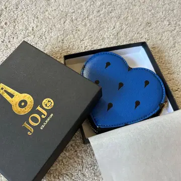 JOJO 황금의 바람 부챠라티 하트형 코인 케이스 파랑 레어