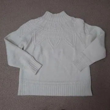 URBAN RESEARCH DOORS 구심 패턴 터틀넥 니트