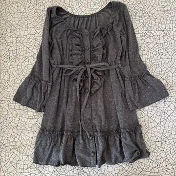 Brownie bee 리본 포함 튜닉 프릴 귀여운 레스트로즈