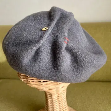 장미색 모자 펠트 베레모 손뜨개 베레모 그레이
