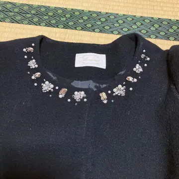 비쥬 블랙 코트 34 사이즈 mid