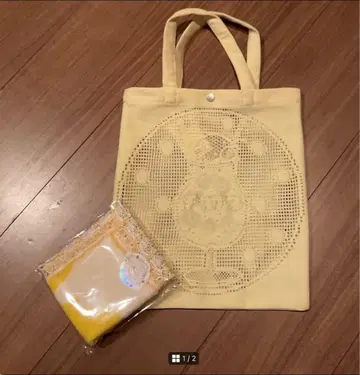 치카자와 레이스 맥주 손수건 크림 소다 토트백