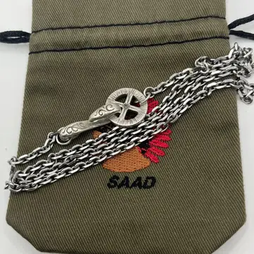 새상품급 서드 실버925 휠 후크 체인 세트 태각