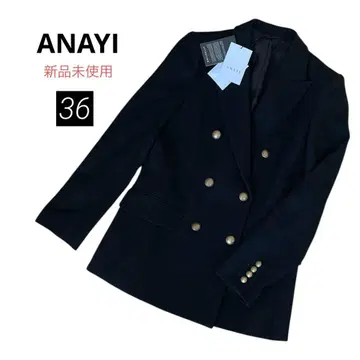 미사용 새상품 ANAYI 아나이 테일러드 자켓 울 블랙 36