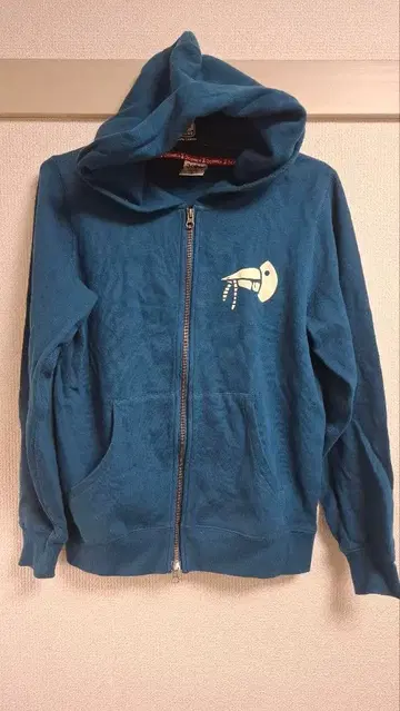 CUNE 새우 프린트 후드티 집업