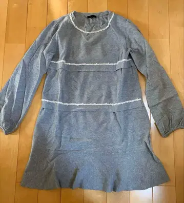 TO BE CHIC 튜닉 니트 그레이