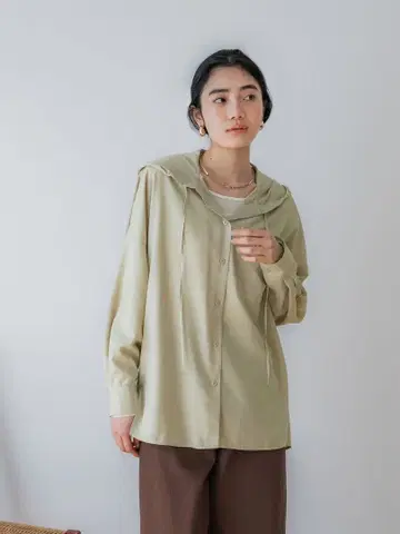 크루레 crewre 풀달 스팬 후드 셔츠