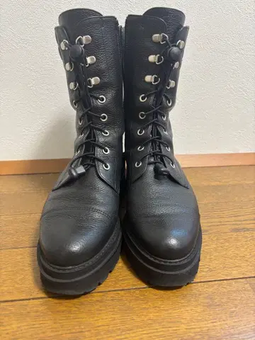 DIANA 천연 가죽 레이스업 부츠