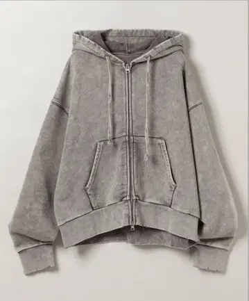 JEANASIS 그레이 지퍼 후디 M 사이즈