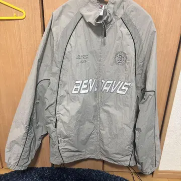 그레이 나일론 자켓 메쉬 라이닝