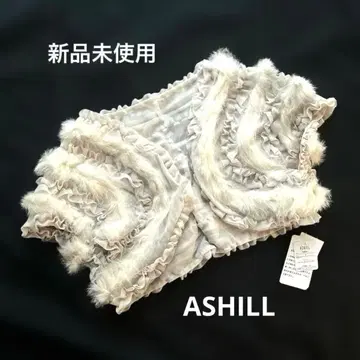 미사용 새상품 ASHILL 퍼 튤 볼레로