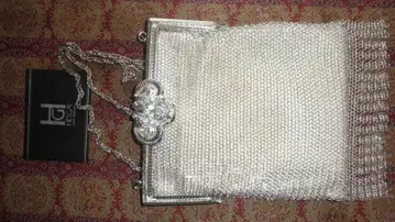 HELGA 실버 메탈 파티 백