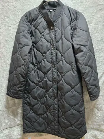 무인양품 후와리 솜 퀼팅 코트 M 사이즈 블랙