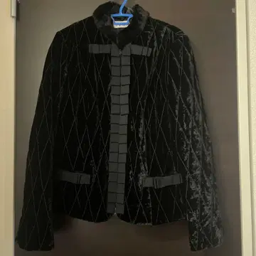 블랙 벨벳 자켓 메이드 인 이탈리아