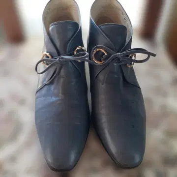 GINZA DIANA 24cm 다크 그레이 가죽 부티