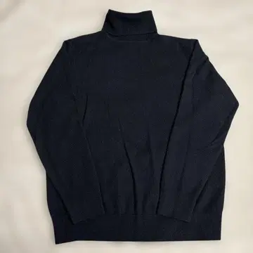 UNIQLO 캐시미어 블랙 터틀넥 스웨터 남성용 M