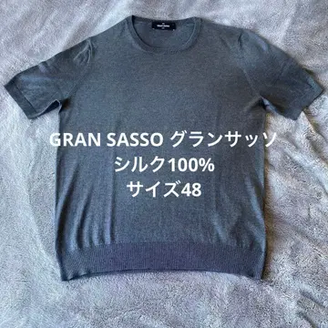 GRAN SASSO 그랑사쏘 실크 100% 크루넥 스웨터 48