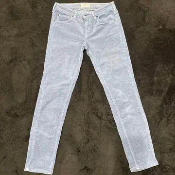 Lee 라이트 블루 슬림핏 팬츠 JILLSTUART 스웨이드 팬츠