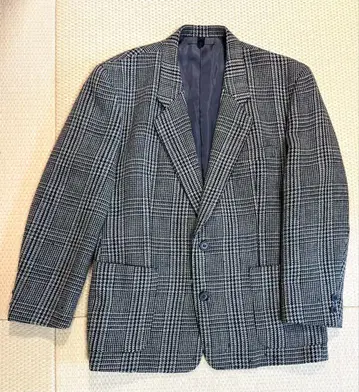 SHIN HOSOKAWA 체크 무늬 테일러드 자켓