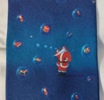 산타 크리스마스 넥타이 파랑 Masaki Koide