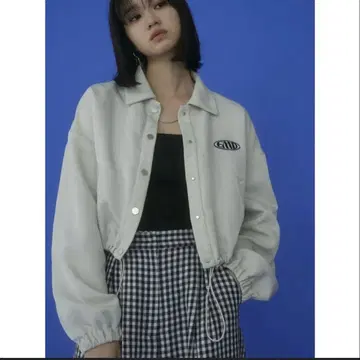 EMODA 나일론 숏 블루종 아이보리