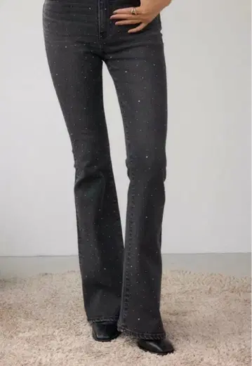 AZUL DENIM 큐빅 플레어 데님 s