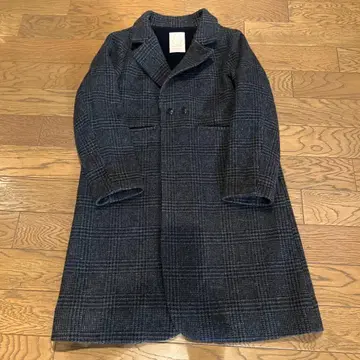 팔라스 팰리스 체크 울 코트