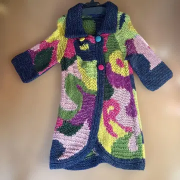 꽃무늬 긴팔 가디건