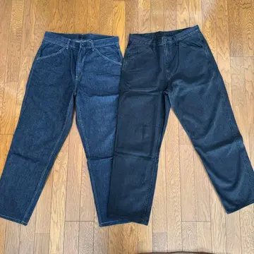 유니클로 와이드 핏 청바지 33인치 2개 세트