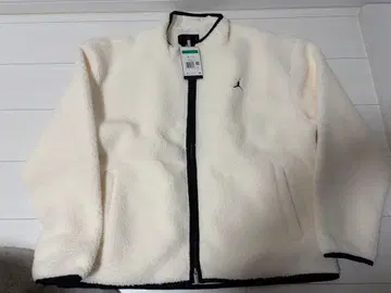 Jordan 플리스 자켓 XL 크림색