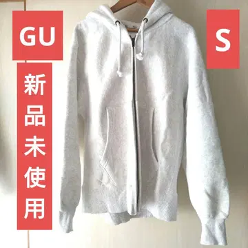 미사용 새상품 후드가 잘 서는 GU 헤비 웨이트 지퍼 후드티 S