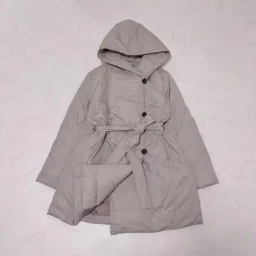 theory luxe 23AW 후드 부착 미들 기장 다운 코트 40 경량