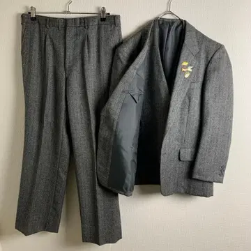 쓰리피스 헤링본 그레이 핀즈 수트 남성용 성인식 비즈니스