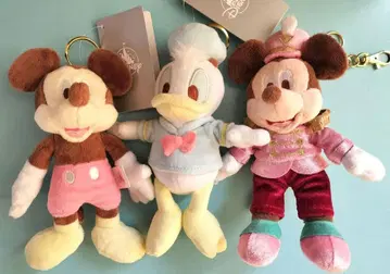 미키 도날드 러쉬 키체인 3종 세트