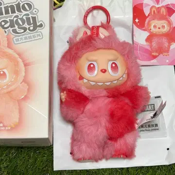 LABUBU 라부부 에너지 LOVE 봉제 인형 펜던트