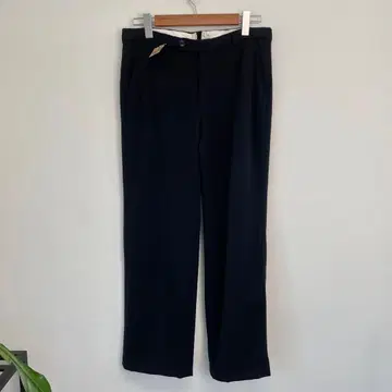 60s 70s 유로 울 슬랙스 블랙 빈티지 구제 의류