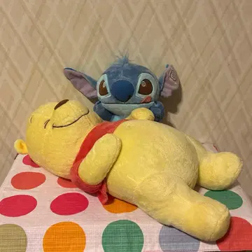 디즈니 곰돌이 푸 스티치 봉제 인형 제일복권