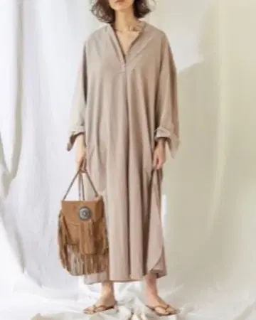 GALLARDAGALANTE 네이비 그레이지 코듀로이 원피스