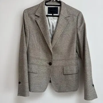 언타이틀 테일러드 자켓 42 XL 트위드 따뜻한 베이지