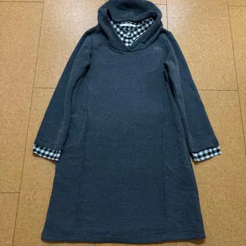 컨디션 최상 서울베리 속기모 레이어드 스타일 원피스 깅엄 x 그레이 L