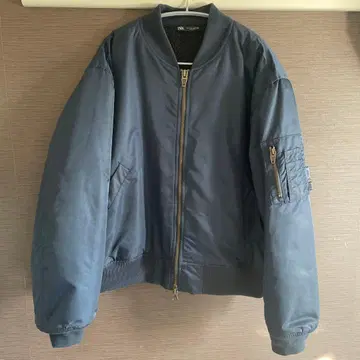 네이비 zara 2-in-1 봄버 자켓