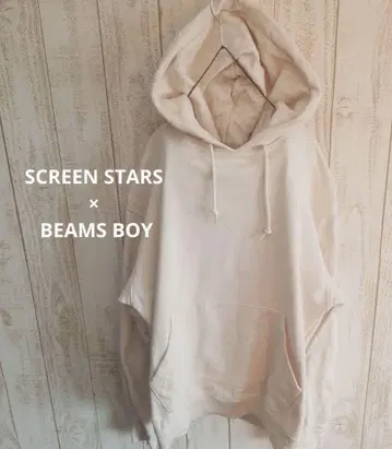 SCREEN STARS x BEAMS BOY / 별주 피그먼트 후드티