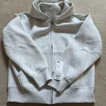 GU 헤비 웨이트 맨투맨 풀 집업 후드티