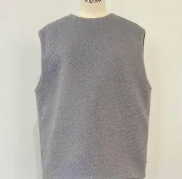 택 포함 미사용 새상품 rosymonster 울 베스트 그레이