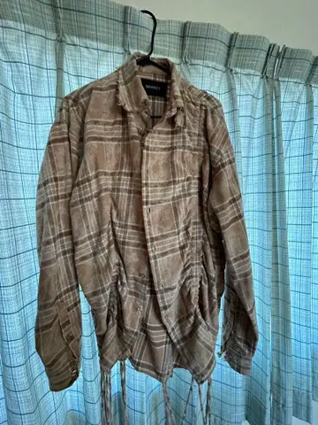 Grancy 체크 셔츠 베이지