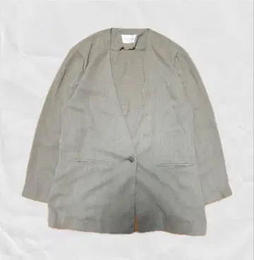 00년대 빈티지 노카라 자켓 그레이