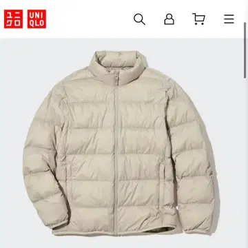 유니클로 울트라 라이트 다운 자켓 3D 컷 내추럴 XL 사이즈