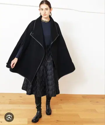 ESTNATION 블랙 플레어 스커트